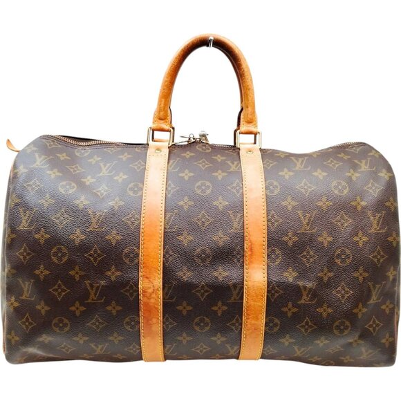 634379BV (X6) Louis Vuitton Travel Bag Keepall 45 Brown Monogram - Picture 1 of 9